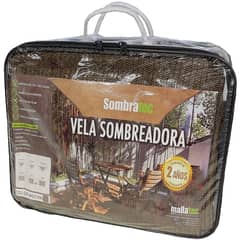SOMBRATEC - Vela sombreadora triangular 5x5x5m color mocha