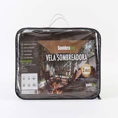 SOMBRATEC - Vela sombreadora cuadrada 3x3 m color mocha