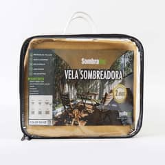 SOMBRATEC - Vela sombreadora triangular, 5x5x7 m beige