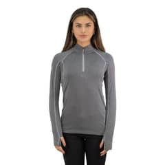 HARDWORK - Polera Dry Fit HW SPX Manga Larga Mujer Carbon Grey.-