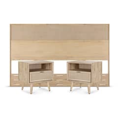 ROSEN - Set Respaldo 2 Plazas + Veladores Halsey