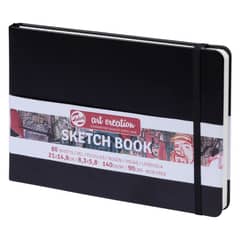 ART CREATION - Libreta Negra 21x14,8cm 140gr 80hjas.