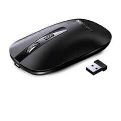 LINKON - Mouse Inalambrico Dual Bluetooth Usb Recargable Para Mac Win - Negro