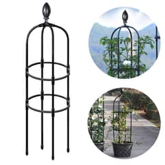 MIABU - Soporte plantas trepadoras enredaderas rosal Obelisco 115 cms