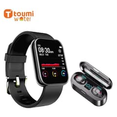 BRO TOUMI - Toumi F9 DE Audifonos Bluetooth y Toumi watch Reloj inteligente