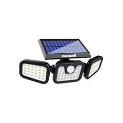 MAXWELL - Foco Led Solar Exterior Sensor Movimiento 3 Direcc