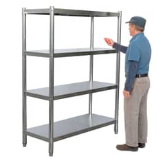 PROCHEF - Estante 4 Bandejas lisas 120x50x180 cm. Acero Inox