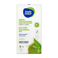 BODY NATUR - Bandas Cera Depilatoria Corporal Piel Normal