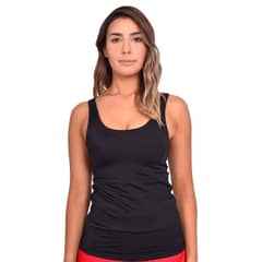 SAMIA - Tankini con escote en la espalda color negro - Negro