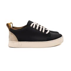 BESTIAS - Zapatilla De Cuero Cayman Low Black Nw