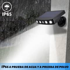 AIZO - Foco Led Camara De Seguridad Solar con sensor de movimiento