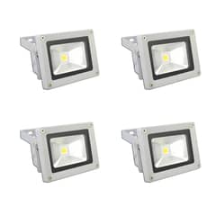 GREEN E - Foco Exterior Led 10w Pack de 4 Unidades. Luz Fría.