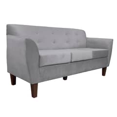 CHILENA CASAGRANDE - SOFA 2 CUERPOS DORMENDO FELPA GRIS