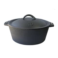 IMAHE - OLLA DE HIERRO NEGRA 25.5 X 10 CM
