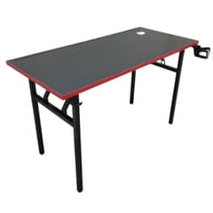 SM - Mesa Plegable Roja Trabajos pesados Uso Industrial 120 CM patas fierro