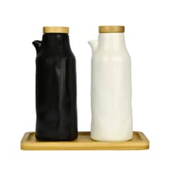 SIMPLIT - Set Alcuza Cerámica 2 Piezas Redonda 500 ml