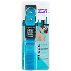 PETFY - Collar Grande ID Celeste