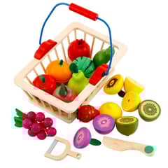 PELLITOS - CANASTO DE FRUTAS MAGNÉTICAS 16 PIEZAS.