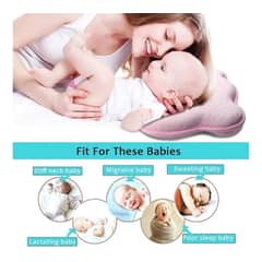 AIZO - Cojín Cabeza Plana Bebé Espuma de memoria azul muebles de dormitorio
