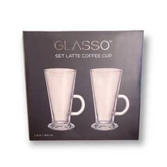 GLASSO - Set 2 Vasos Latte para Café 450ml