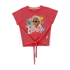 BARBIE - POLERA MANGA CORTA NUDO FUCSIA