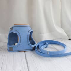 SUSU - Arnés mascotas pequeñas Talla XXS Azul Jeans correa GRATIS