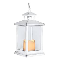 VGO - Fanal Plastico Con Vela Led Fn1430 Blc
