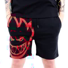 SPITFIRE - Short buzo hombre siptfire street culture negro rojo