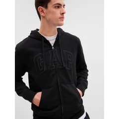 GAP - Poleron Logo Con Cierre Negro