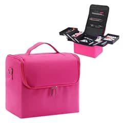 BLUUM - Bolso o Maleta Portátil para Manicure o Cosméticos Rosada