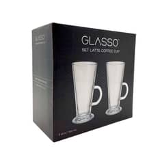 GLASSO - Set 2 Vasos Para Café Latte 450 ml