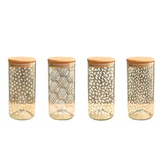 GREEN GLASS - Pack 4 Frascos Patrón Cereales - 500cc