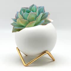SORENTO - Maceta Blanca Nórdica Con Pedestal