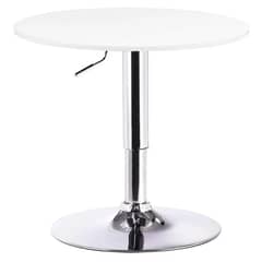 ARTIHOGAR - Mesa de Bar Regulable 60 CM mdf Color Blanco