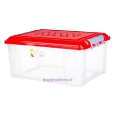 WENCO - Caja Organizadora Transparente 15 Lts