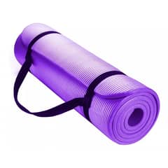 UNIVERSAL - Yoga Mat Pilates Nbr Fitness 10 MM + STRAP - ROJO