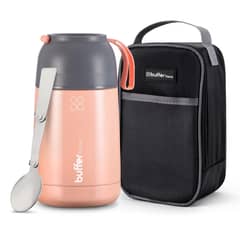 BUFFER FLASK - Termo Comida Y Liquido Multiproposito 630ml +cuchara - Rosa