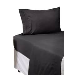 CASATUA - Sabana 1800 Hotel Ultra Suave Funda Bordada - Negro - 1,5 plazas