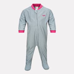 LIPPI - Enterito Baby Girl Saltamontes Nano-F Full Zip Onesie Print Malva