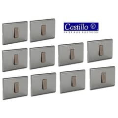 INDUSTRIA CASTILLO LTDA - Pack 10 un. Interruptor Simple Embutido INDUSTRIA CASTILLO