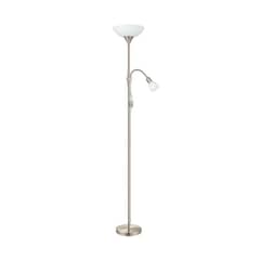 EGLO - Lámpara Pie Up 2 Níquel Satinado 1X60W E27 Cod.82842