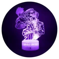 3DILUTION - Lámpara 3d ilusión Jotaro Kujo Jojos Base Agrietada