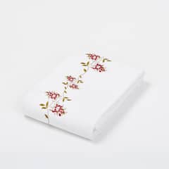 NINA HERRERA - Cubreplumón Bordado Enredadera Rojo 220 Hilos King