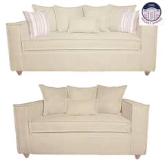 SITIAL HOME - Living Romeo 3 2 Sofá 3 y 2 Cuerpos Color Beige Full Confort