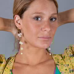 MARIA PASKARO - Aros Cala Flores Blancas Dorado