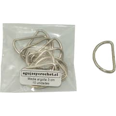 GENERICO - Medialunas (media argolla) 3.4cm, 10 unidades