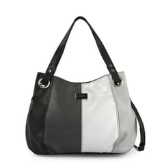 AMPHORA - Cartera Dos Asas Tres divisiones mediana lille negro