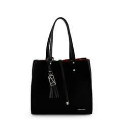 AMPHORA - Cartera dos asas mediana allure negro