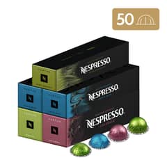 NESPRESSO - Cápsulas de café Vertuo Pack Master Origin - 50 Unidades