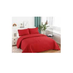 ANNGEBUT - Cubrecama Verano Color Rojo King